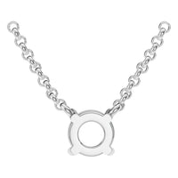 NE-1052 White Gold Necklace UNSET - BACK