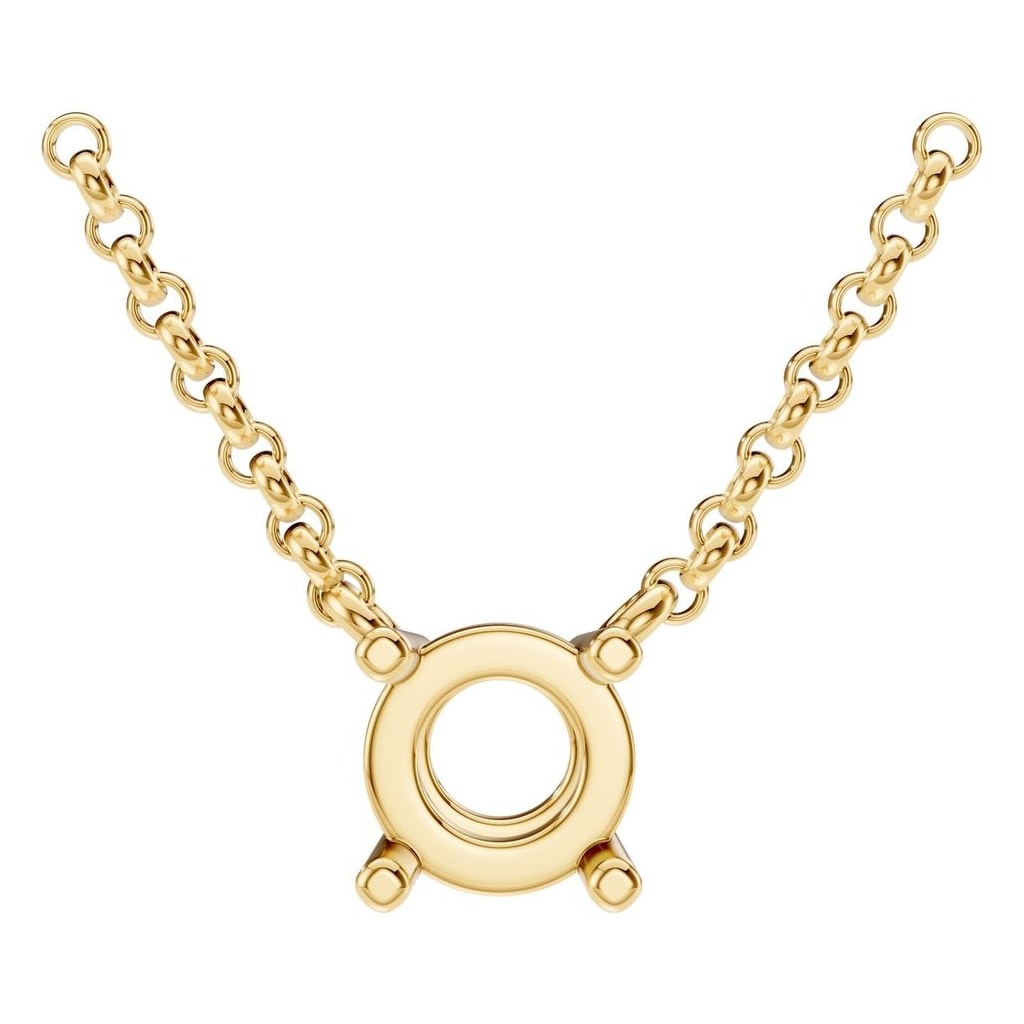 NE-1052 Yellow Gold Necklace UNSET - Main View