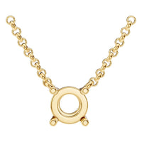 NE-1052 Yellow Gold Necklace UNSET - Main View