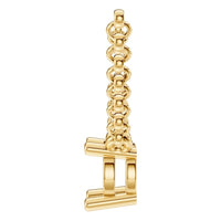 NE-1052 Yellow Gold Necklace UNSET - Side View