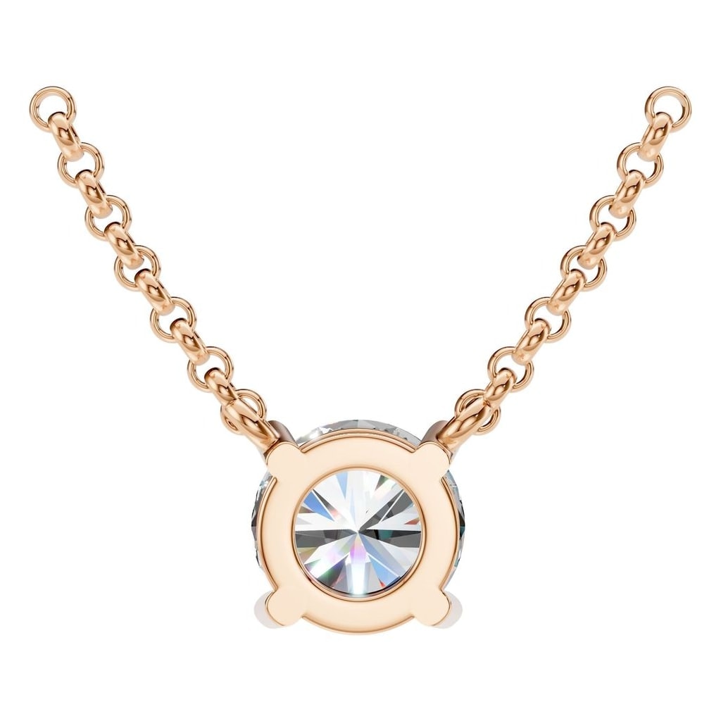 NE-1052 Rose Gold Necklace SET - BACK