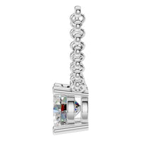 NE-1052 White Gold Necklace SET - Side View