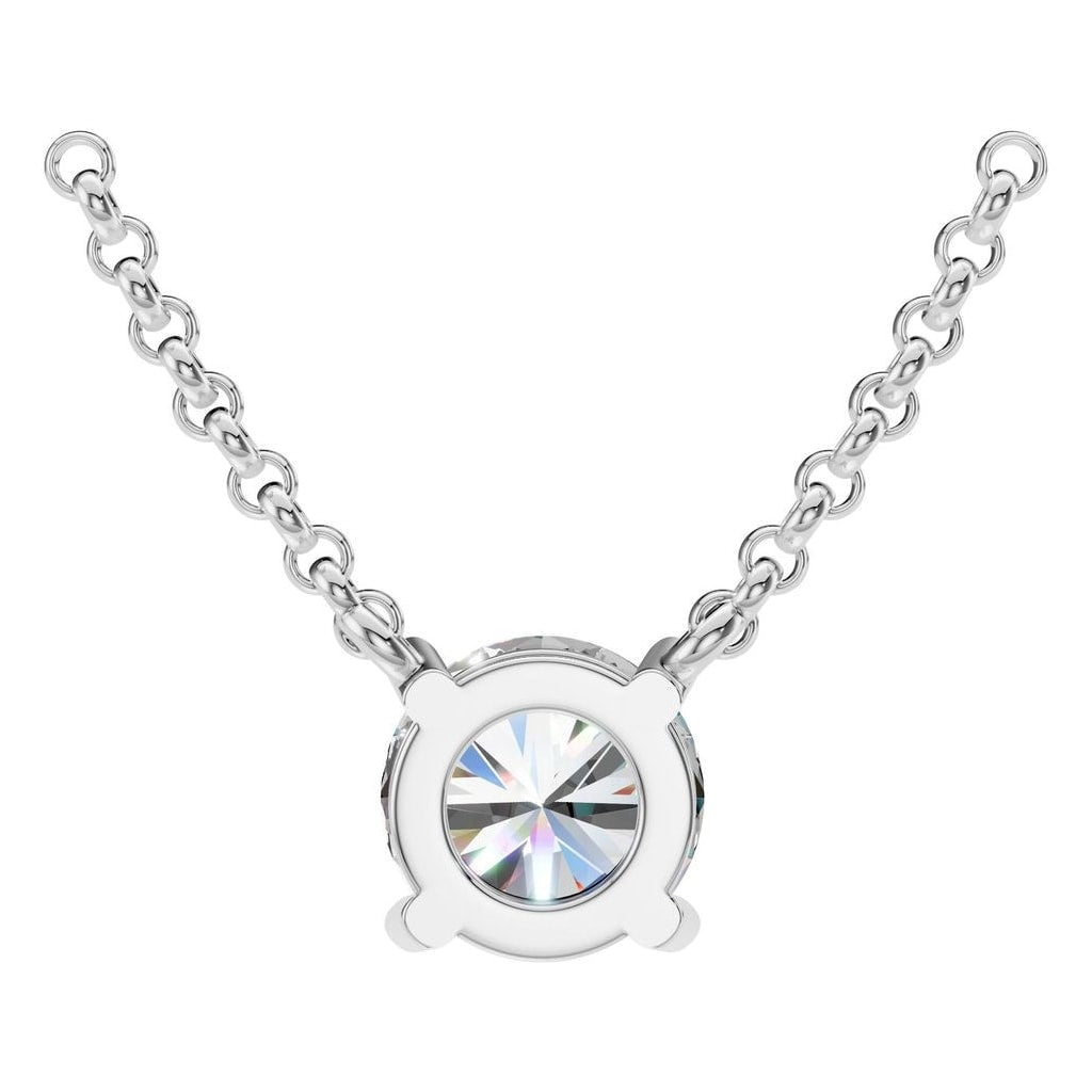 NE-1052 White Gold Necklace SET - BACK