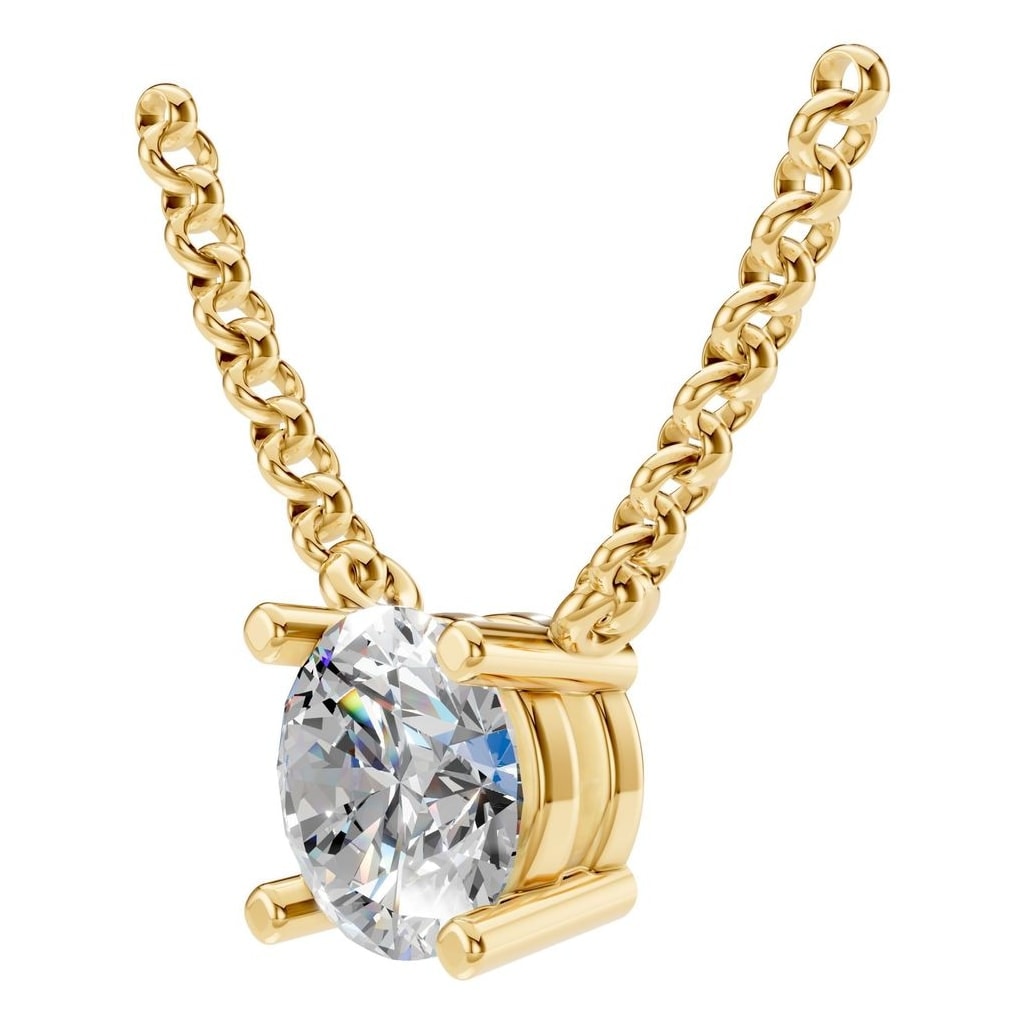 NE-1052 Yellow Gold Necklace SET - ANGLE