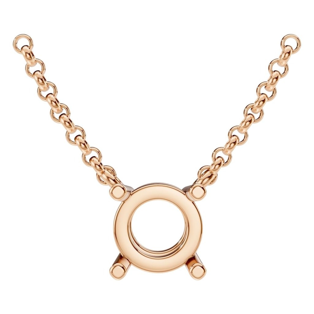 NE-1052 Rose Gold Necklace UNSET - Main View