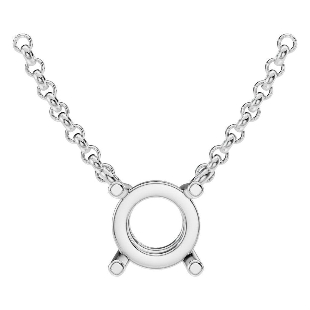 NE-1052 White Gold Necklace UNSET - Main View
