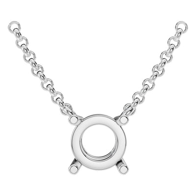 NE-1052 White Gold Necklace UNSET - Main View