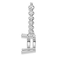 NE-1052 White Gold Necklace UNSET - Side View