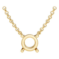 NE-1052 Yellow Gold Necklace UNSET - Main View