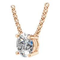 NE-1052 Rose Gold Necklace SET - ANGLE
