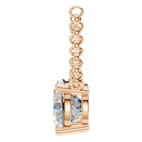 NE-1052 Rose Gold Necklace SET - Side View