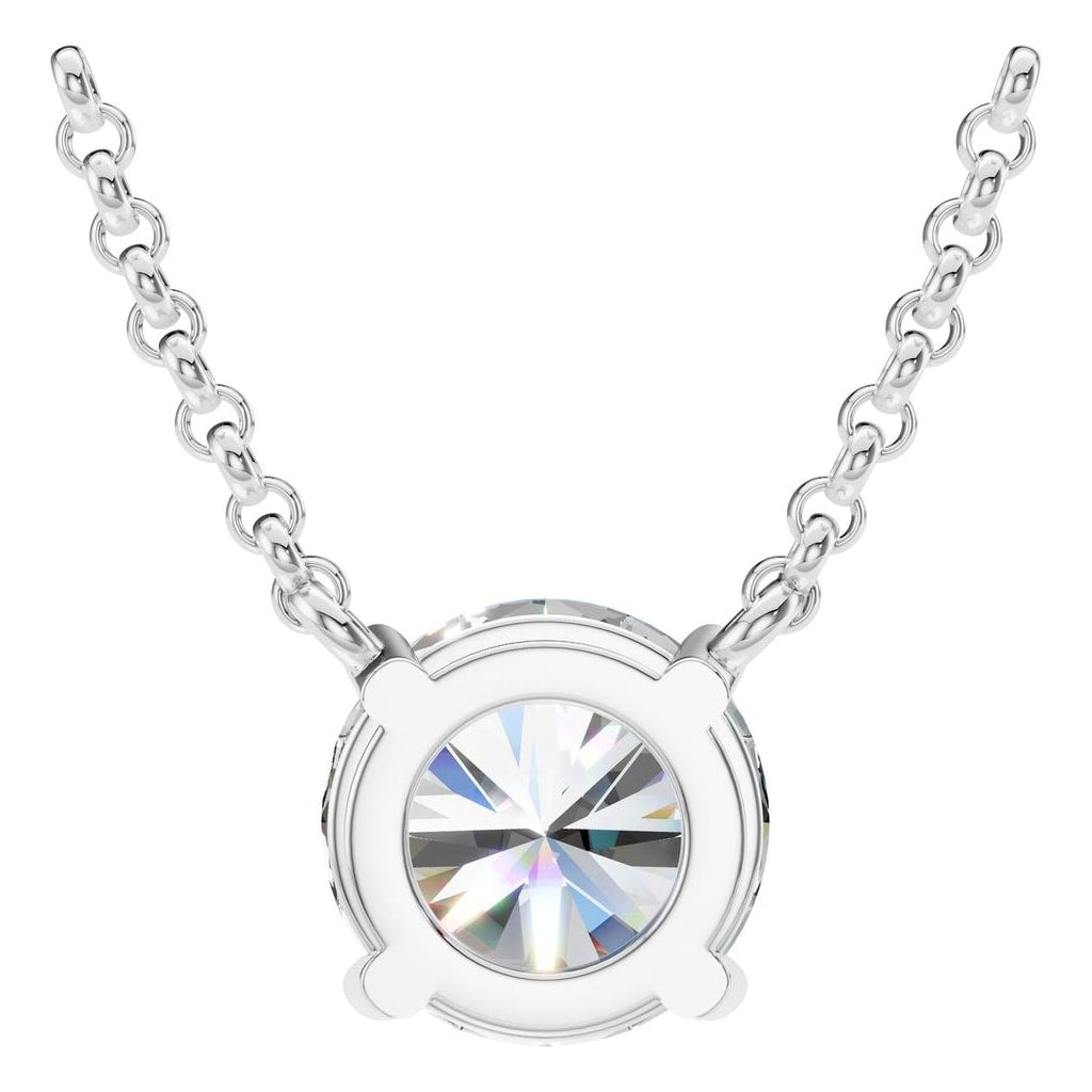 NE-1052 White Gold Necklace SET - BACK