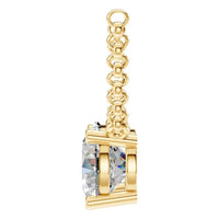 NE-1052 Yellow Gold Necklace SET - Side View