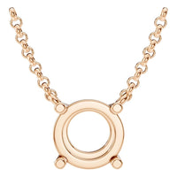 NE-1052 Rose Gold Necklace UNSET - Main View