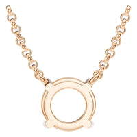 NE-1052 Rose Gold Necklace UNSET - BACK