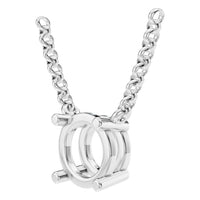 NE-1052 White Gold Necklace UNSET - ANGLE