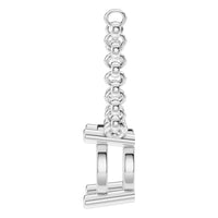 NE-1052 White Gold Necklace UNSET - Side View