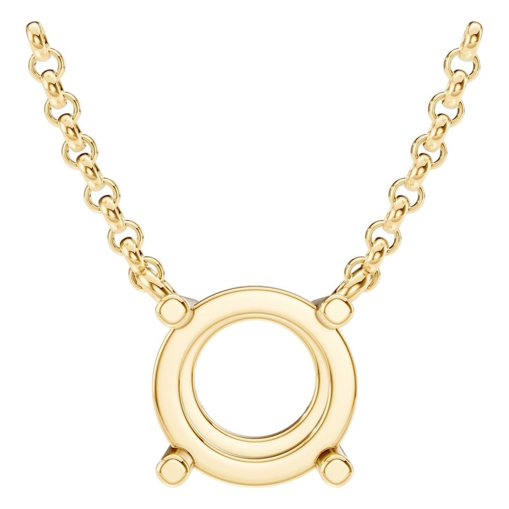 NE-1052 Yellow Gold Necklace UNSET - Main View