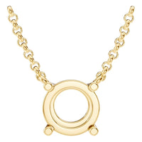 NE-1052 Yellow Gold Necklace UNSET - Main View