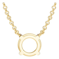 NE-1052 Yellow Gold Necklace UNSET - BACK