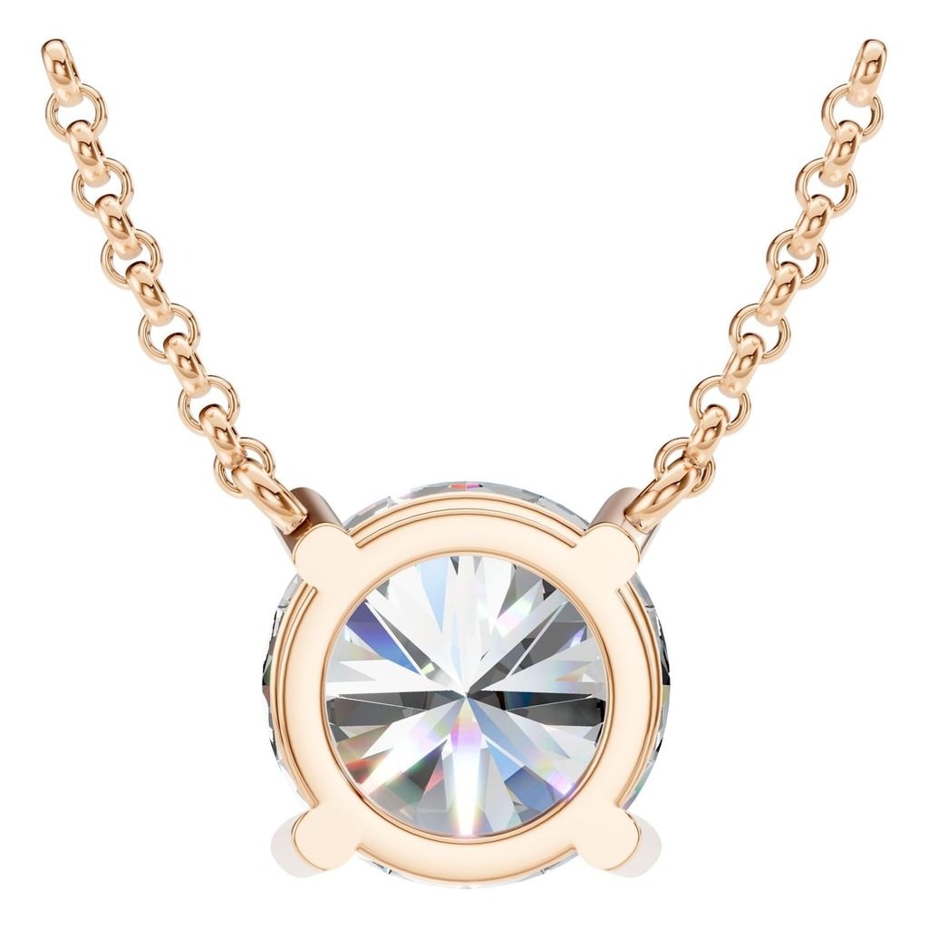 NE-1052 Rose Gold Necklace SET - BACK