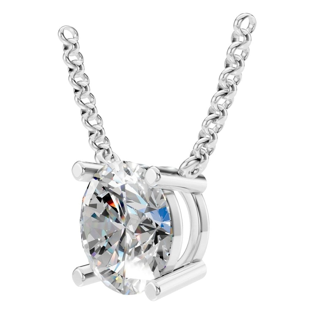 NE-1052 White Gold Necklace SET - ANGLE