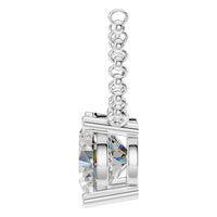 NE-1052 White Gold Necklace SET - Side View