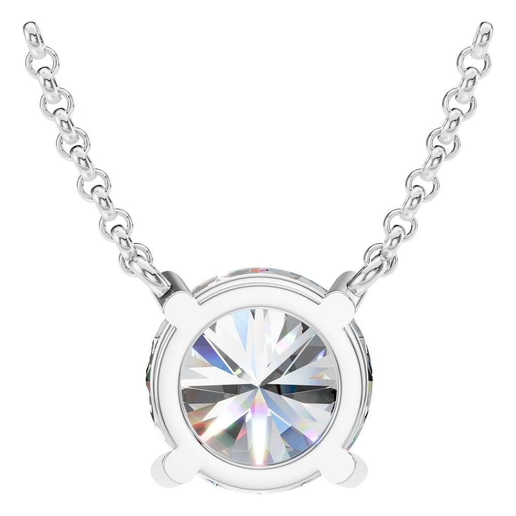 NE-1052 White Gold Necklace SET - BACK