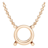 NE-1052 Rose Gold Necklace UNSET - Main View