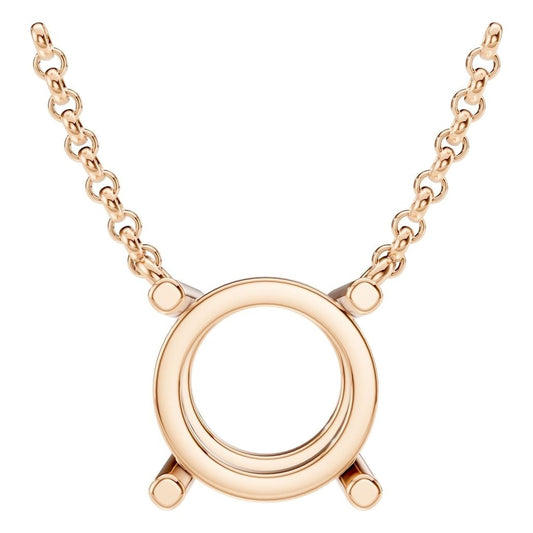 NE-1052 Rose Gold Necklace UNSET - Main View
