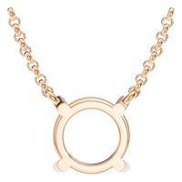 NE-1052 Rose Gold Necklace UNSET - BACK