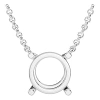 NE-1052 White Gold Necklace UNSET - Main View