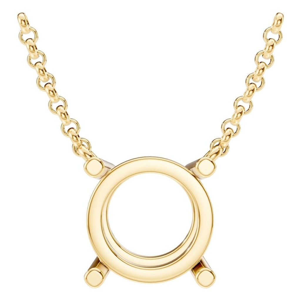 NE-1052 Yellow Gold Necklace UNSET - Main View