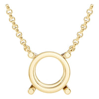 NE-1052 Yellow Gold Necklace UNSET - Main View