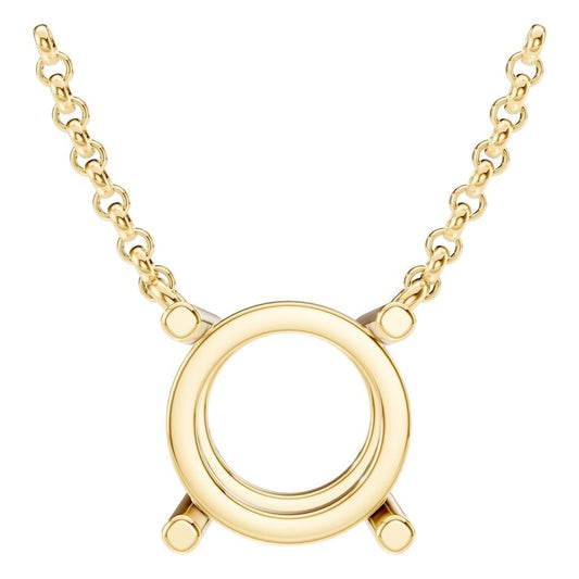 NE-1052 Yellow Gold Necklace UNSET - Main View