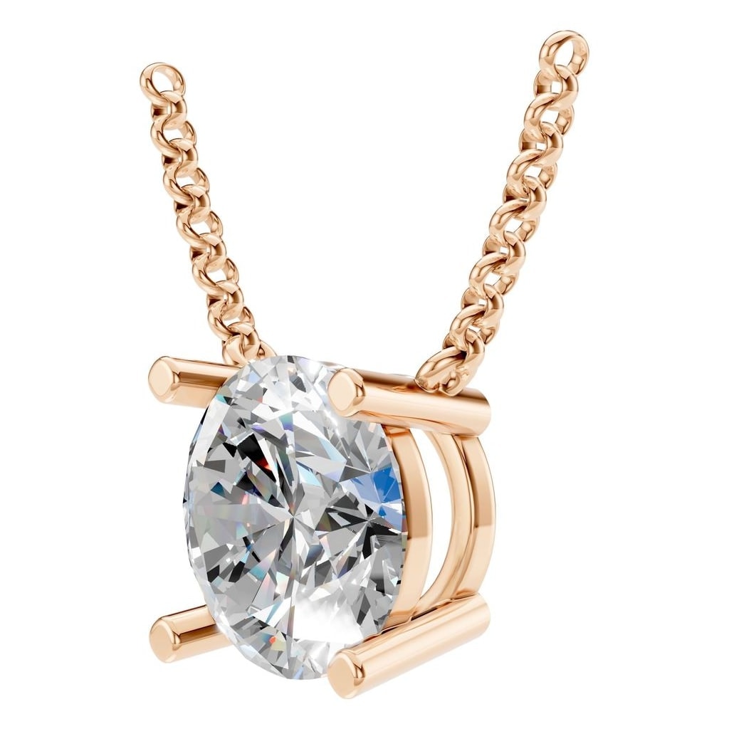 NE-1052 Rose Gold Necklace SET - ANGLE