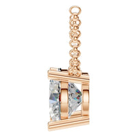 NE-1052 Rose Gold Necklace SET - Side View