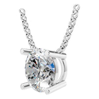 NE-1052 White Gold Necklace SET - ANGLE