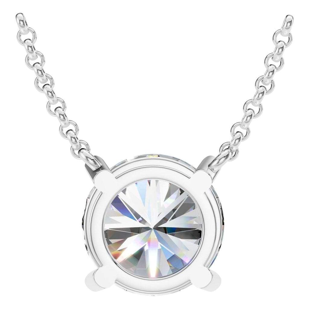 NE-1052 White Gold Necklace SET - BACK