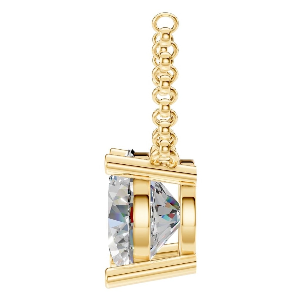 NE-1052 Yellow Gold Necklace SET - Side View