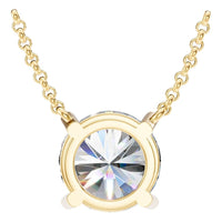 NE-1052 Yellow Gold Necklace SET - BACK