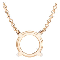 NE-1052 Rose Gold Necklace UNSET - BACK
