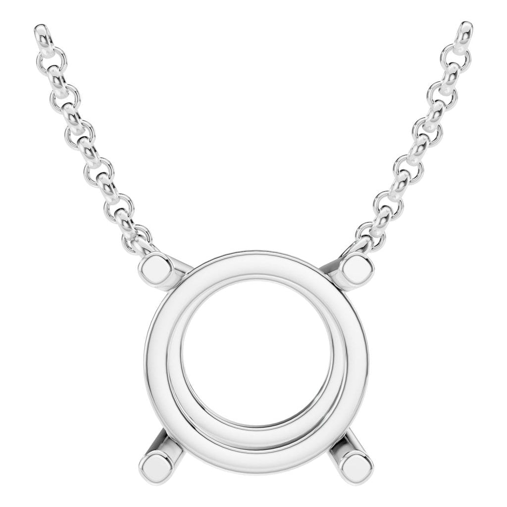 NE-1052 White Gold Necklace UNSET - Main View
