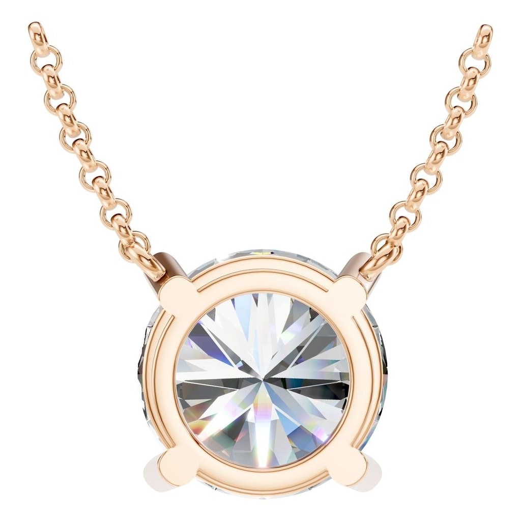 NE-1052 Rose Gold Necklace SET - BACK