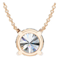 NE-1052 Rose Gold Necklace SET - BACK