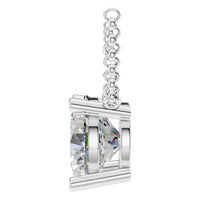 NE-1052 White Gold Necklace SET - Side View