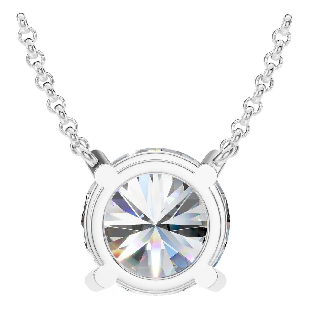 NE-1052 White Gold Necklace SET - BACK