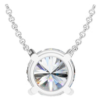 NE-1052 White Gold Necklace SET - BACK