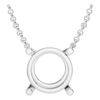 NE-1052 White Gold Necklace UNSET - Main View