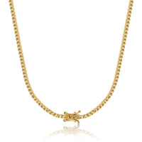NE-9515 Yellow Gold Necklace UNSET - BACK
